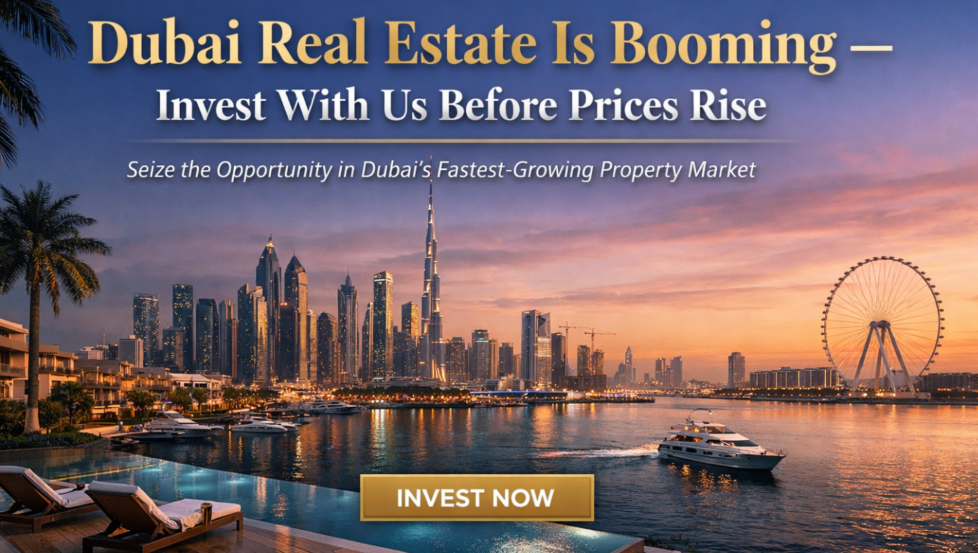 Dubai Real Estate Is Booming — Invest With Us Today