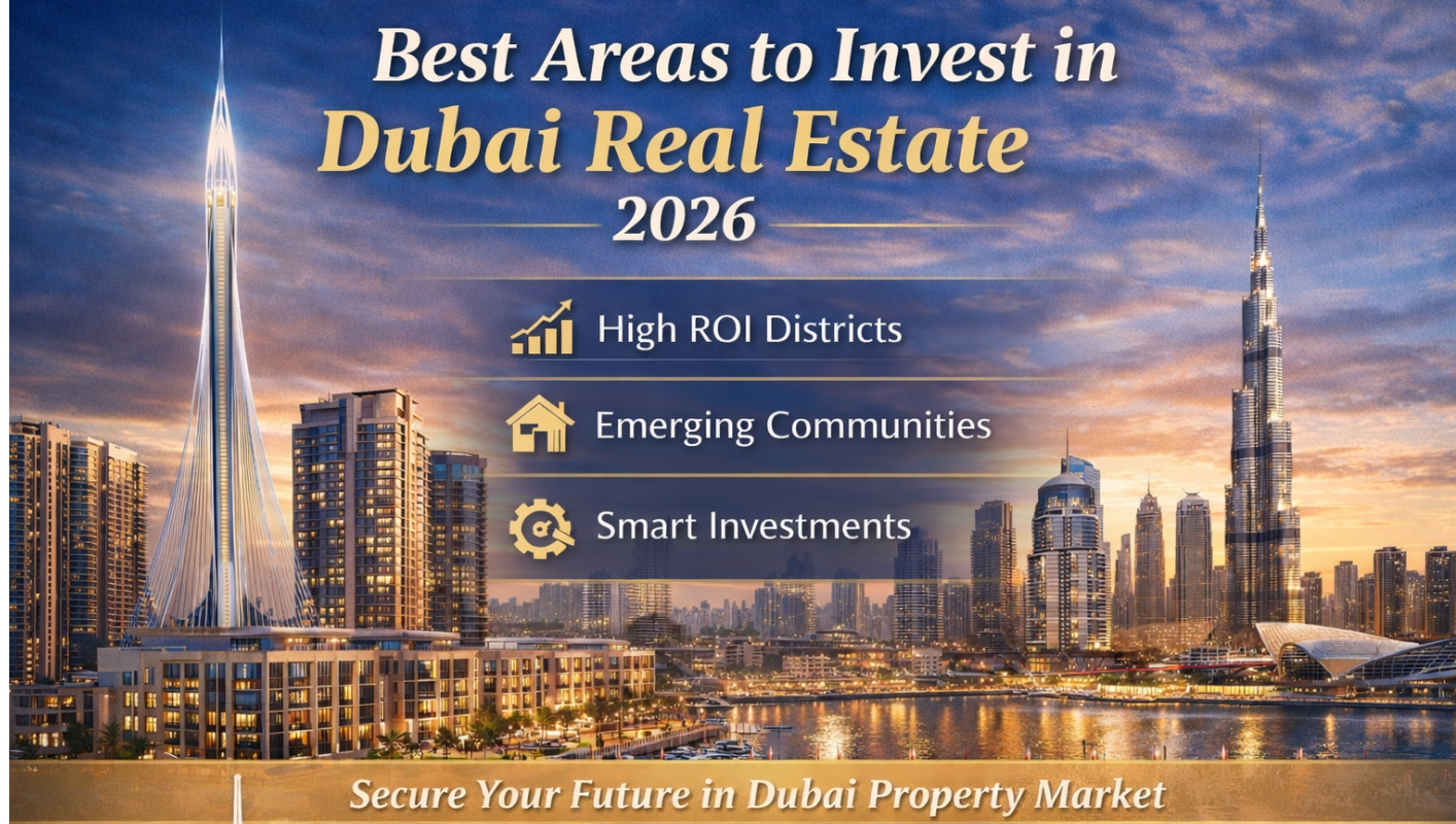 Best Areas to Invest in Dubai Real Estate in 2026: Top Emerging Districts for Maximum ROI