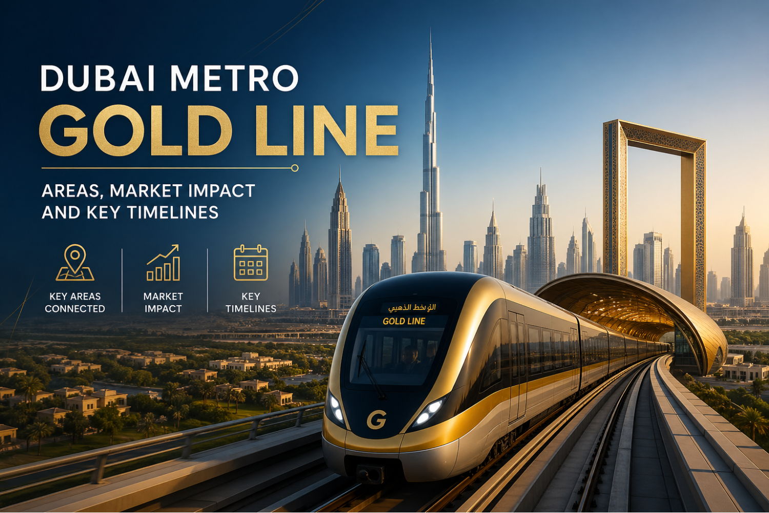 Dubai Metro Gold Line: Areas, Market Impact and Key Timelines
