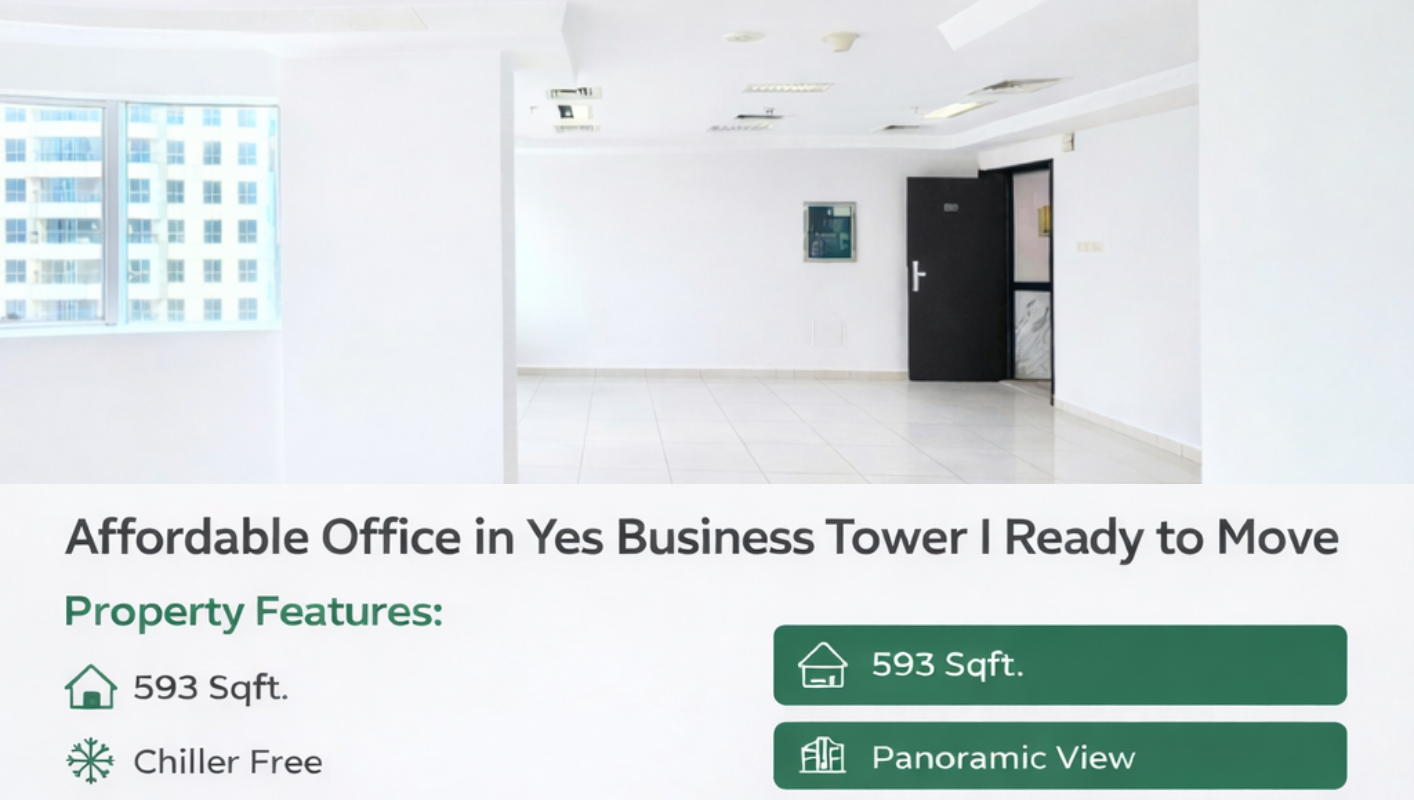 Affordable Office Space for Rent in Al Barsha, Dubai — Yes Business Tower