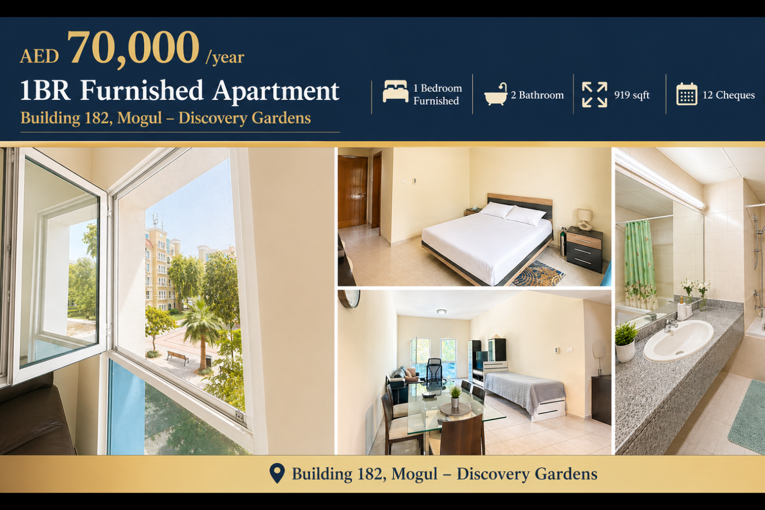 Furnished 1 Bedroom Apartment for Rent in Discovery Gardens, Dubai