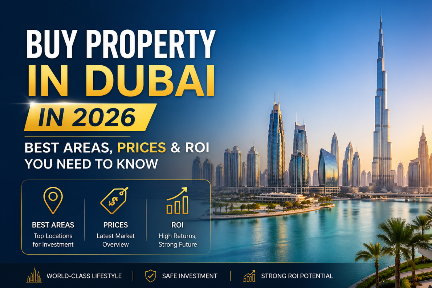 Buy Property in Dubai in 2026:Best Areas, Prices & ROI You Need to Know