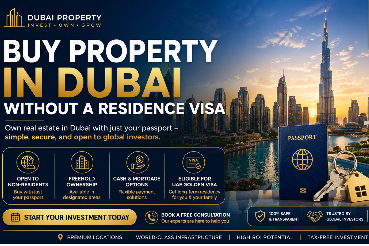 Can You Buy Property in Dubai Without a Residence Visa?
