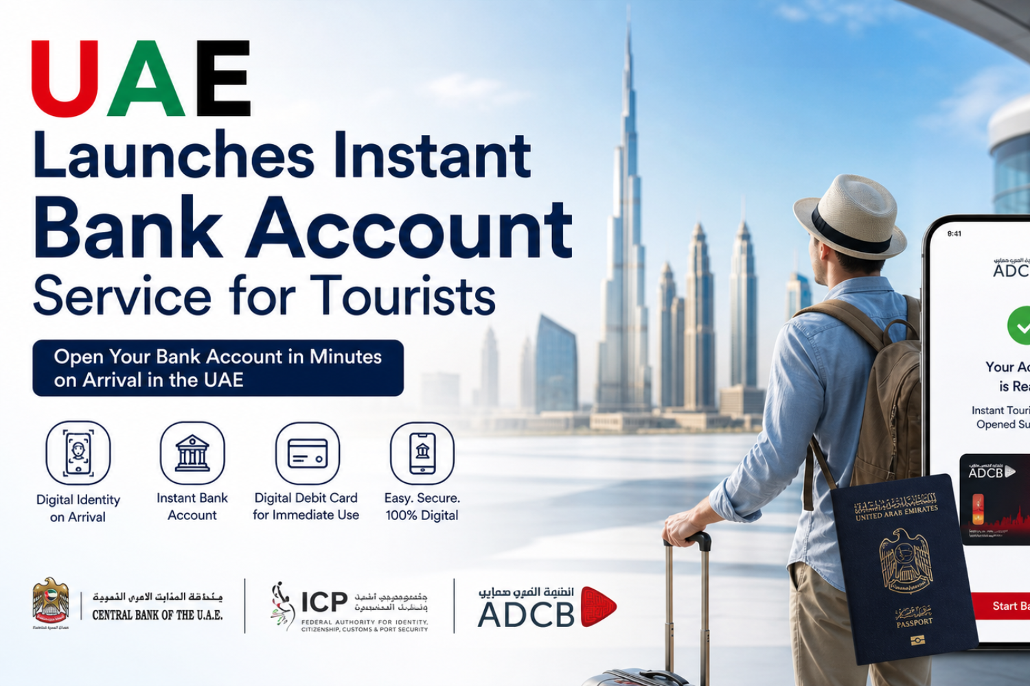 UAE Launches Instant Bank Account Service for Tourists