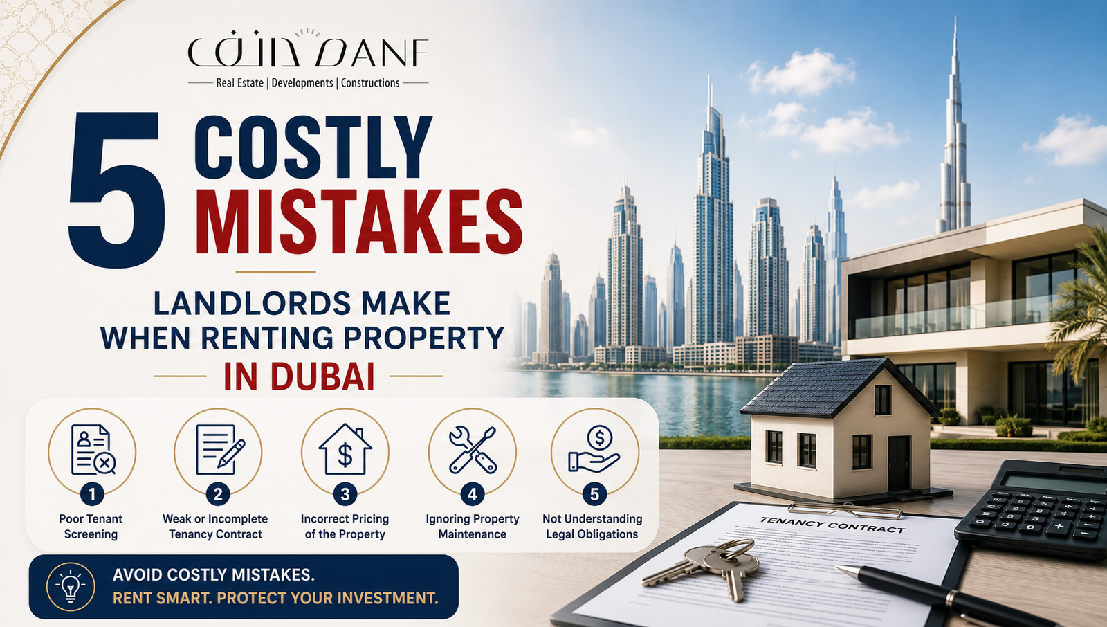 5 Costly Mistakes Landlords Make When Renting Property in Dubai