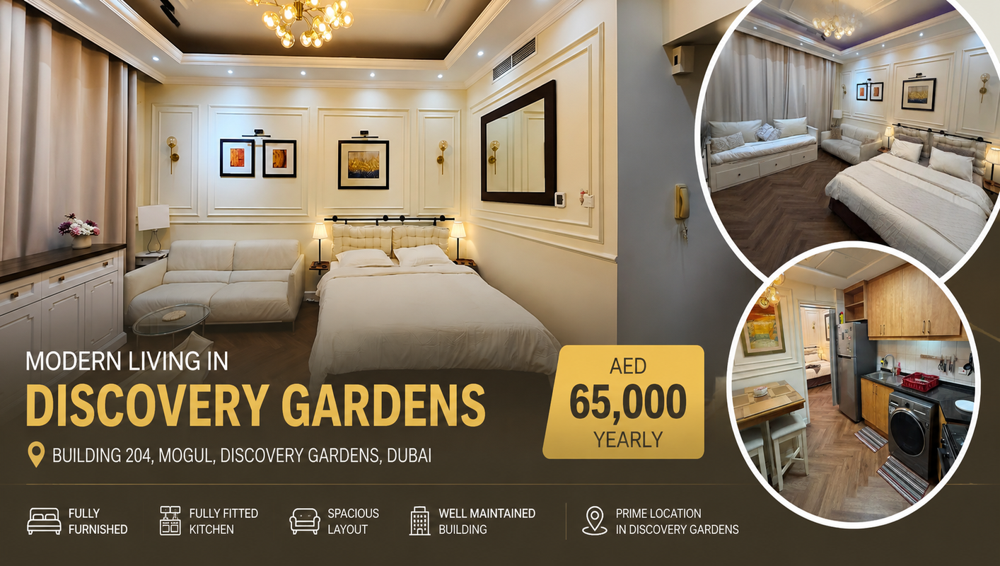 Looking for a Furnished Studio in Discovery Gardens? Here is Your Next Home!