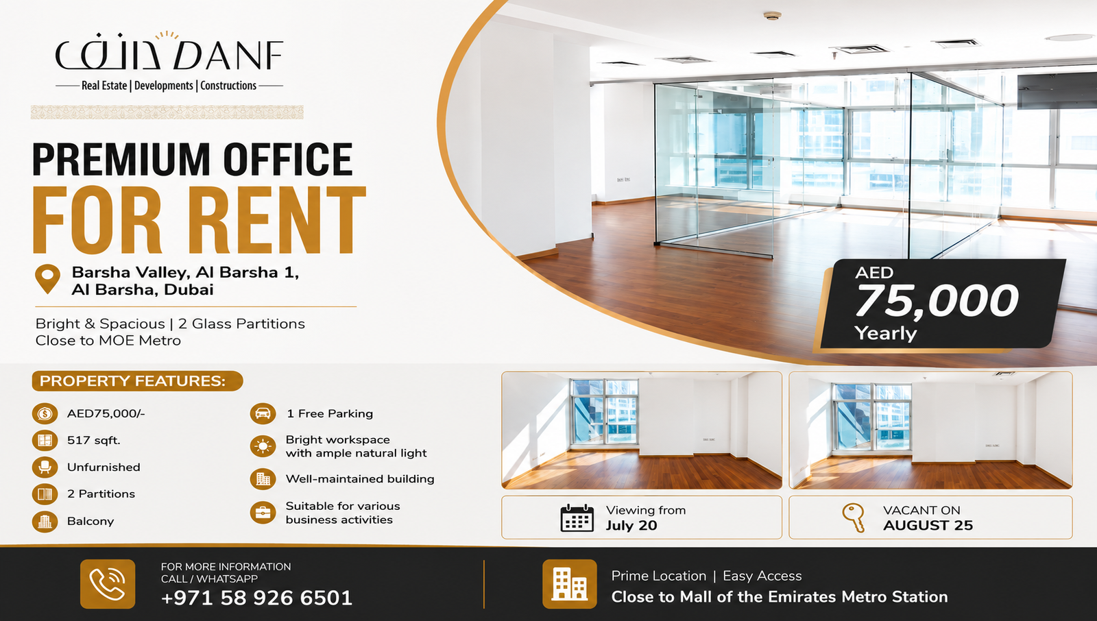 Looking for the Perfect Workspace? Premium Office Space for Rent in Al Barsha