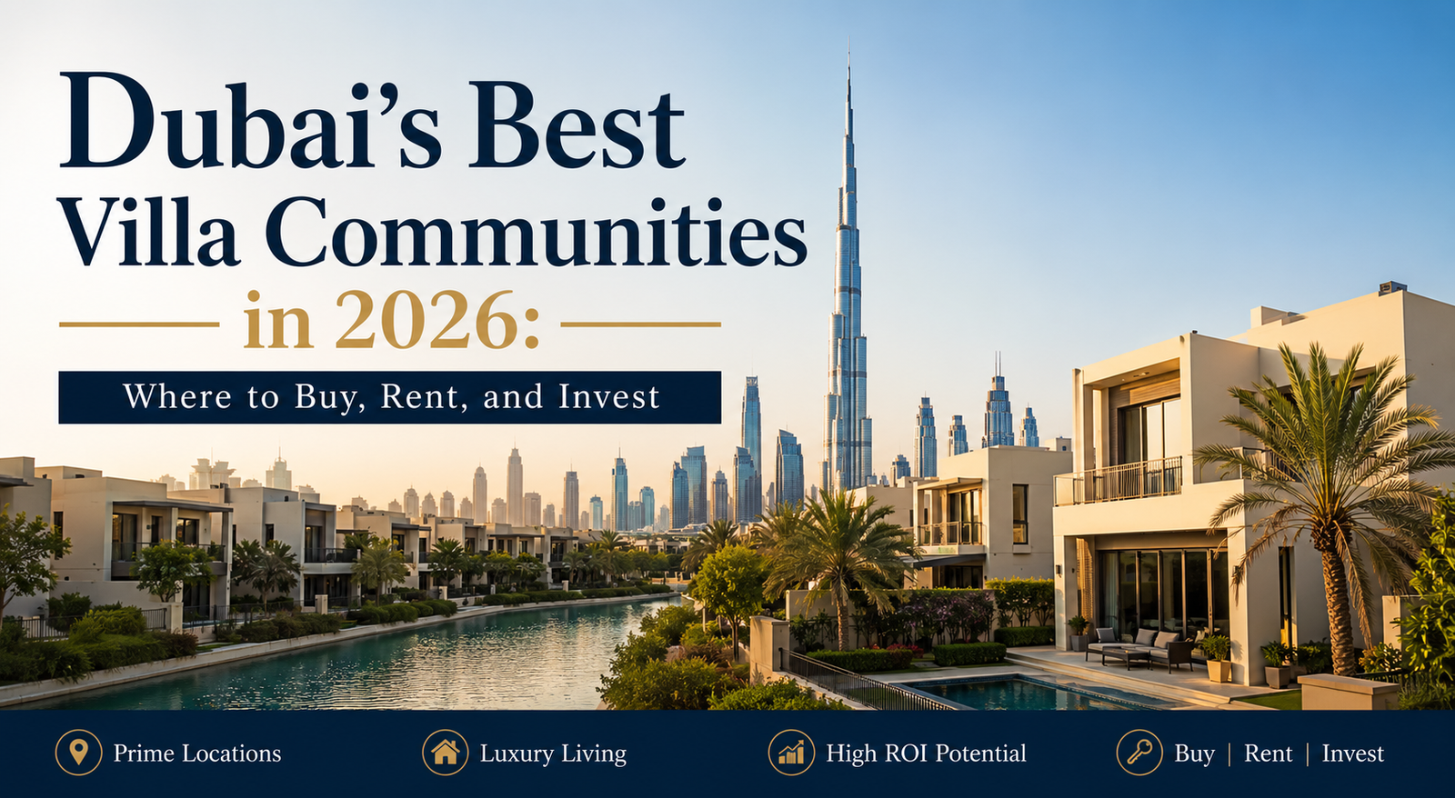 Dubai’s Best Villa Communities in 2026: Where to Buy, Rent, and Invest