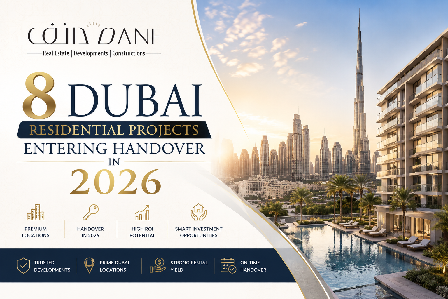 8 Dubai Residential Projects Entering Handover in 2026